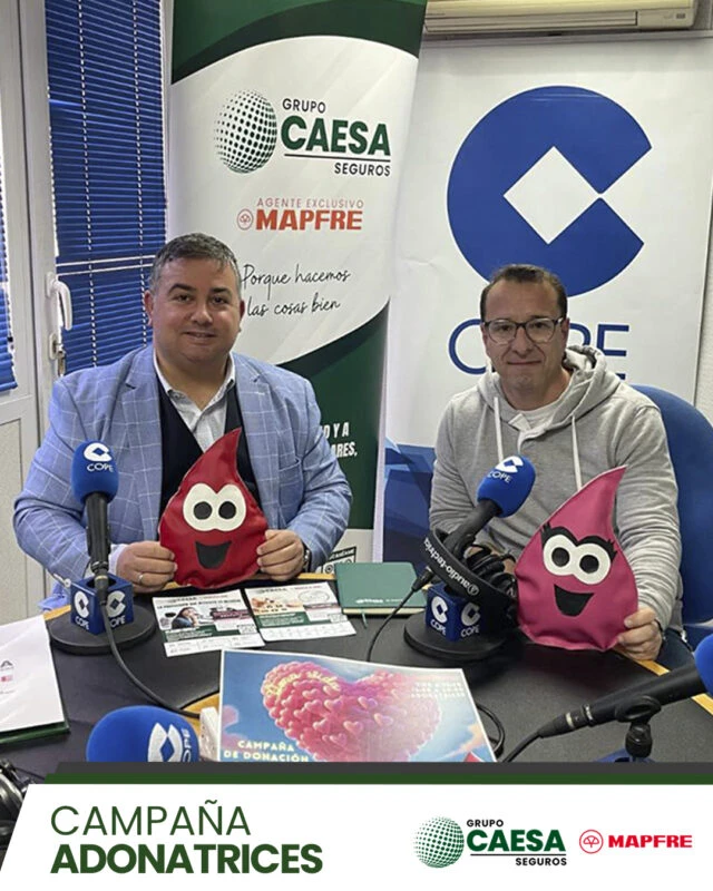 Entrevista en el estudio de COPE Cartagena sobre la campaña Adonatrices